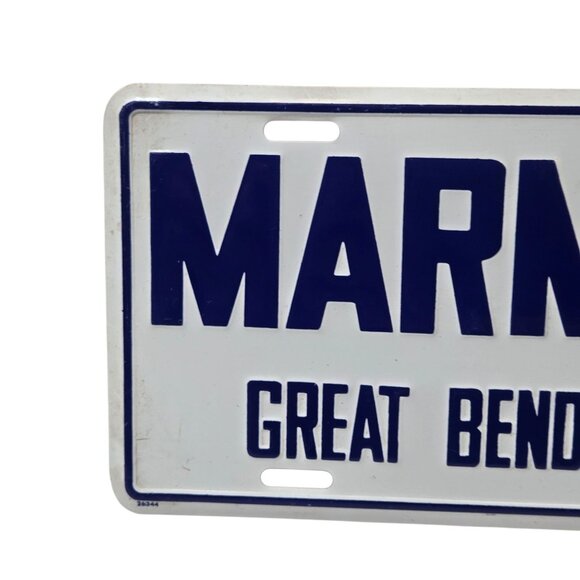 Marmies Great Bend Kansas Car Dealership License Plate Metal KS Car Tag Promo - Picture 5 of 10